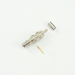 QLA jack straight crimp connector for RG316D cable 50 ohm NM-5QLF11S-A50-001