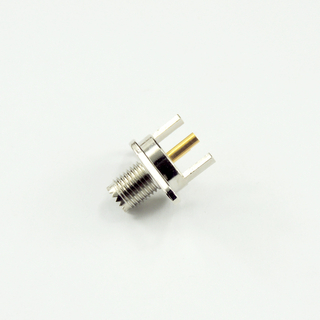 Mini UHF jack straight 50 ohm connector with 2 legs flange mounting 5MUF05S-P04