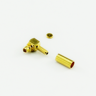 MCX plug right angle crimp connector for RG316 RG174 cable 50 ohm 5MXM11R-A02-020