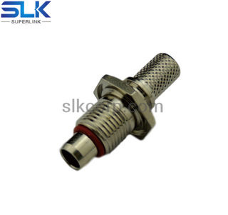 BMA plug straight crimp connector for AMR-600 cable bulkhead rear mount 50 ohm 5BMM11S-A46