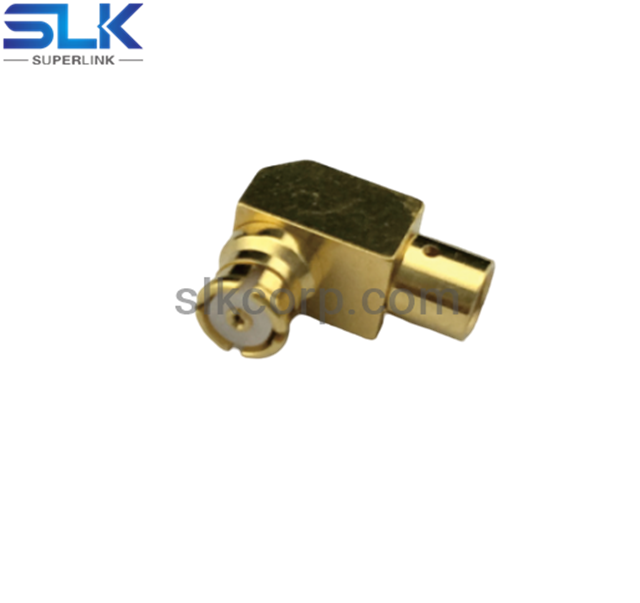 SMP jack right angle crimp connector for RG316D cable 50 ohm 5SPF11R-A50