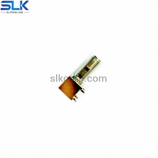 F jack right angle connector for pcb through hole 75 ohm 7FCF25R-P41-011