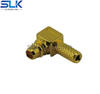MMCX plug right angle crimp connector for RG178 RG196 cable 50 ohm 5MCM11R-A03-006