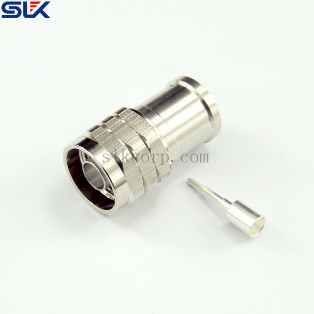 N plug straight solder connector for .1/2" cable 50 ohm 5NCM15S-LS12-003