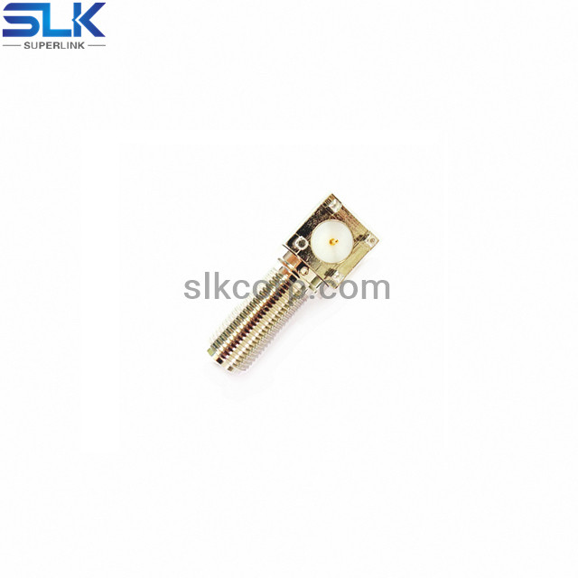 F jack right angle connector for pcb through hole 75 ohm 7FCF25R-P41-010