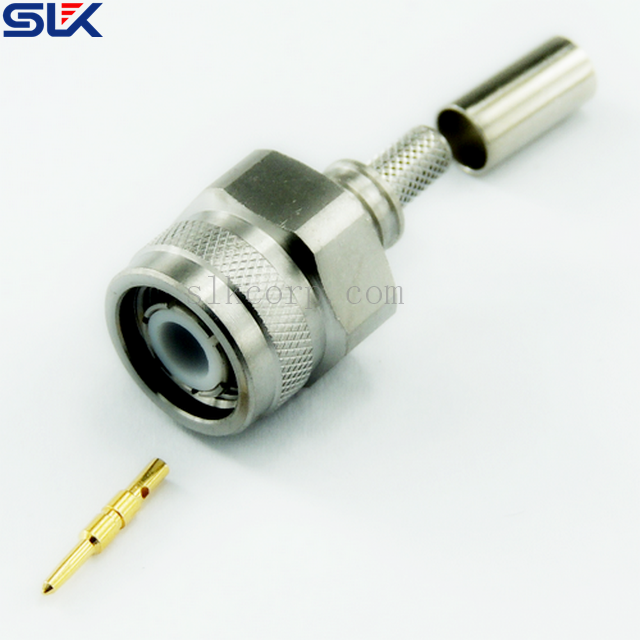 TNC plug straight crimp connector for RG58 cable 50 ohm 5TCM11S-A41-018