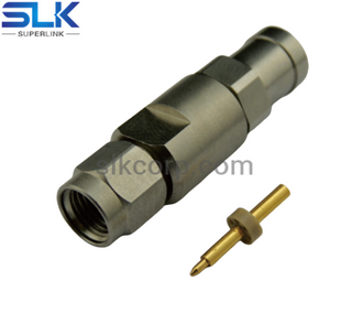 3.5mm plug straight solder connector for SLB-540 cable 50 ohm 5P3M15S-A587