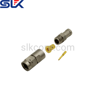 SMA plug straight solder connector for PT-150 cable 50 ohm 5MAM15S-A520